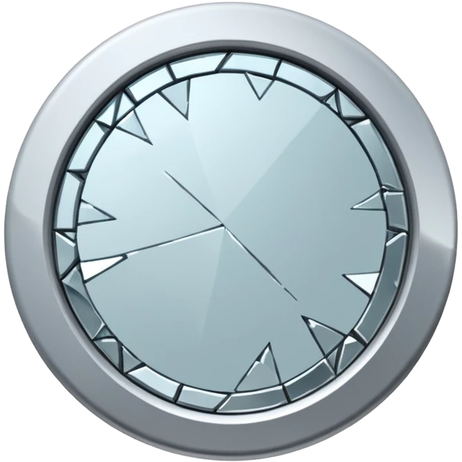 broken round mirror emoji