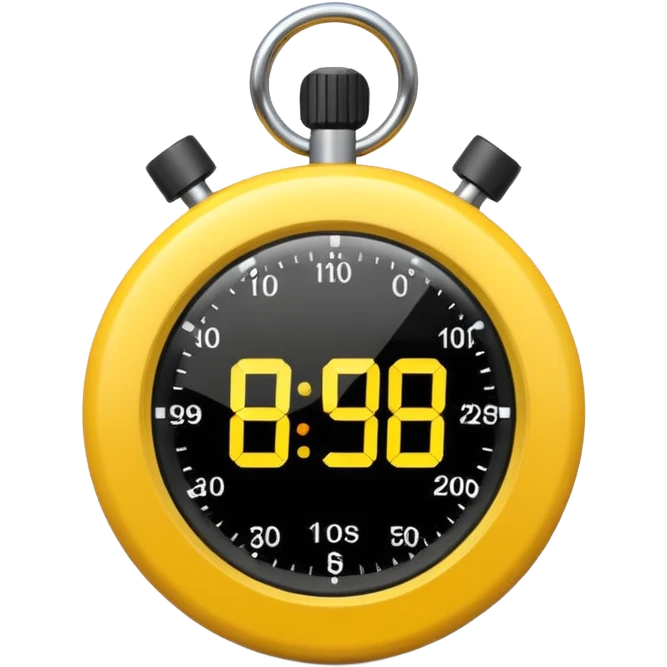 yellow stopwatch  emoji