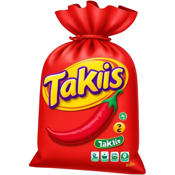 Red takis bag emoji