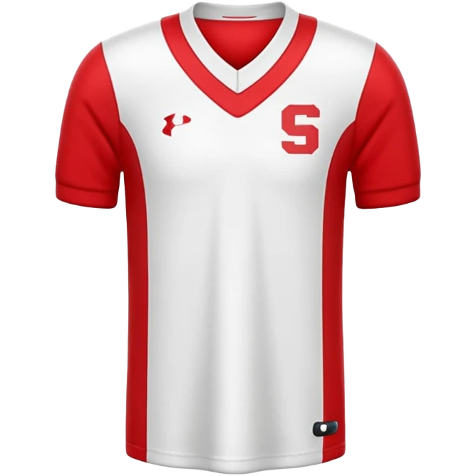 red and white jersey emoji
