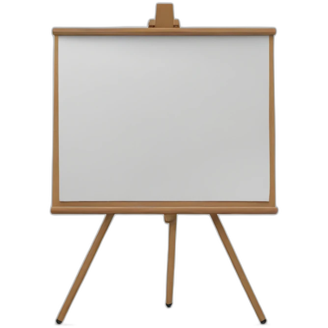 marker board Flipchart without face emoji