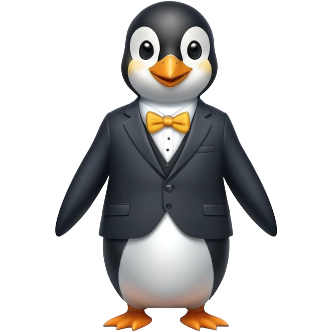 Деловой пингвин emoji