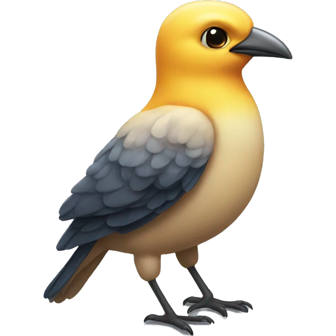 Intelligent bird emoji