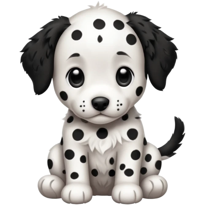 a dolmatin puppy emoji