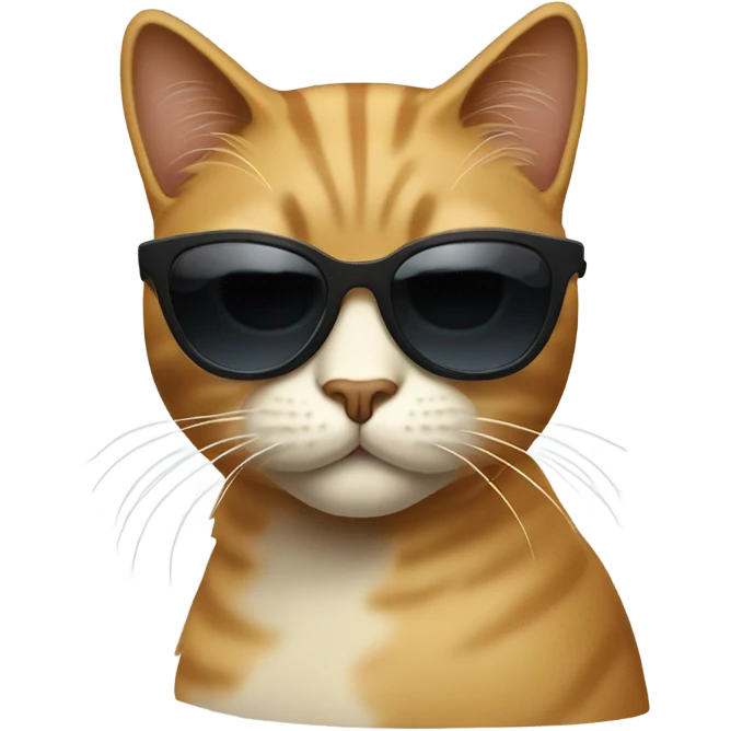 Cat with sunglasses emoji