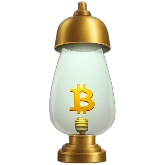 Bitcoin lamp emoji