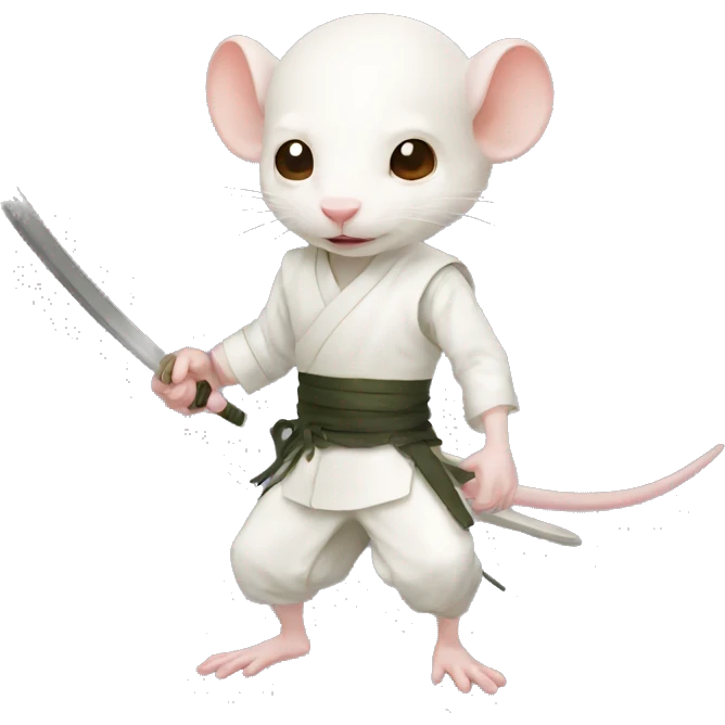 Albino rat ninja  emoji