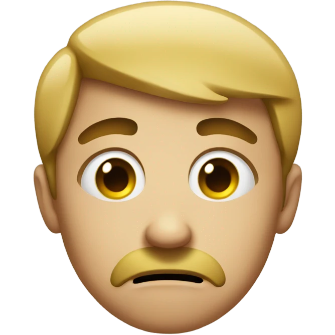 Confused face mixed with disgust  emoji