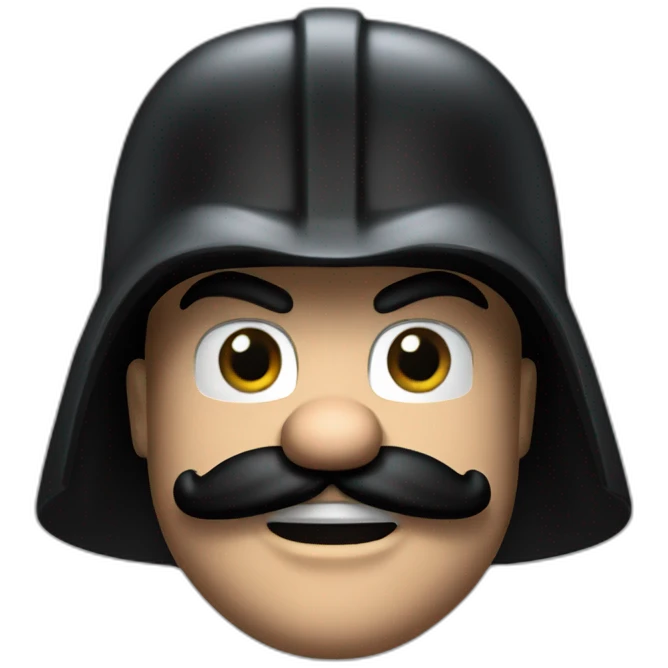 Mario like dark vader emoji