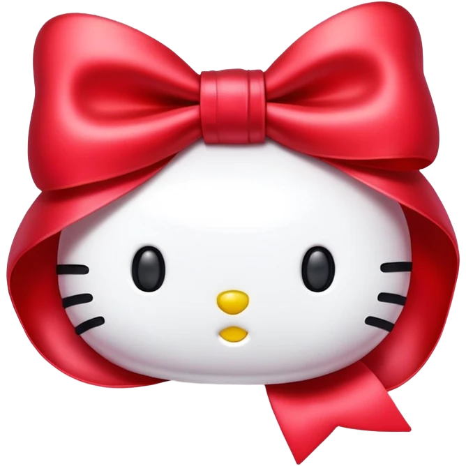Hello kitty bow emoji