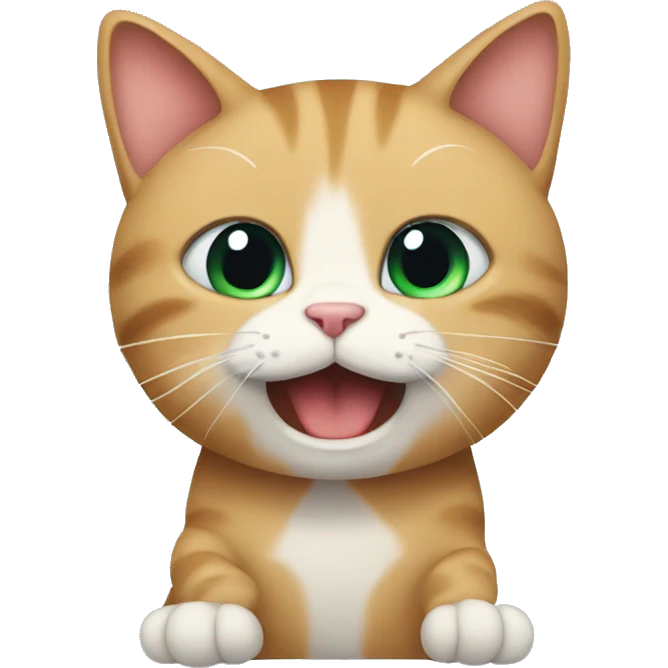 Kitty being needy emoji