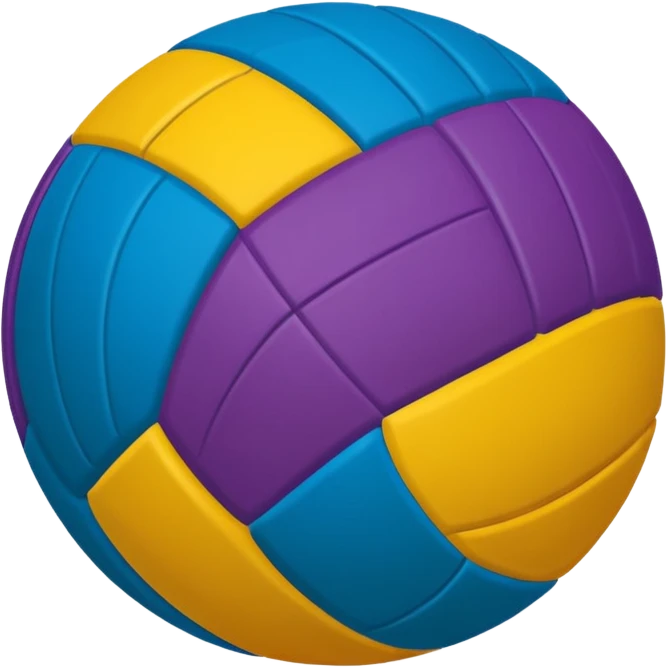 colorful volleyball ball emoji