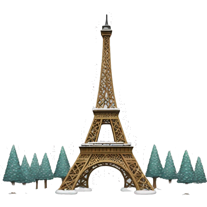 Christmas Eiffel Tower  emoji