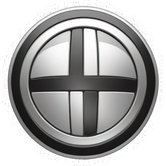 bmw logo in 2d black and white  emoji