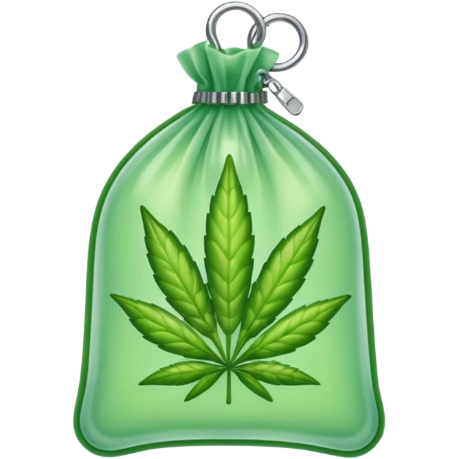 weed bud pack zip transparent emoji