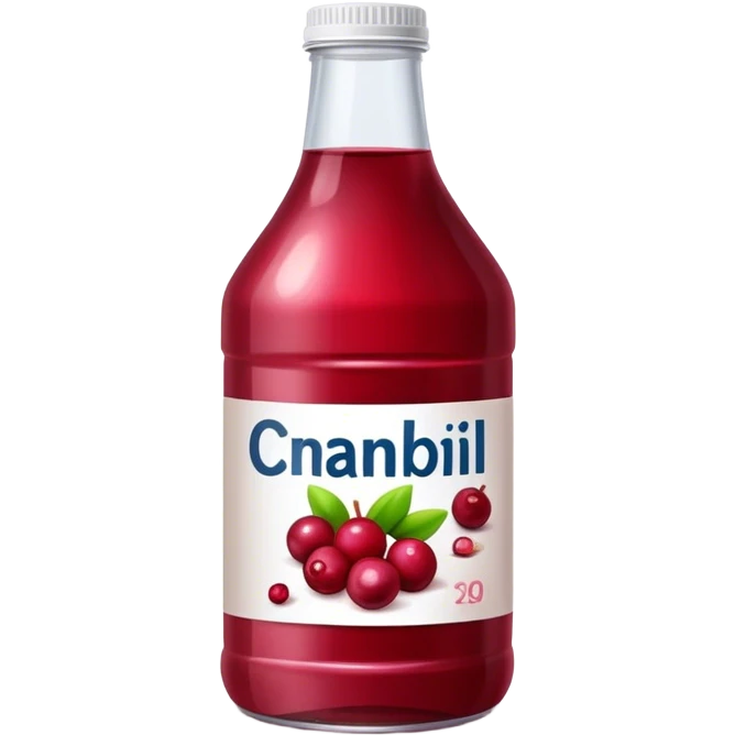 Bottle cranberry juice emoji
