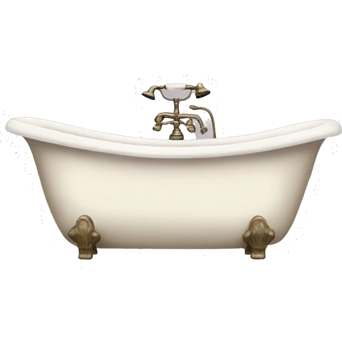 vintage bathtub emoji