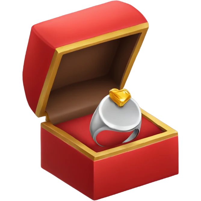 Ring box red emoji