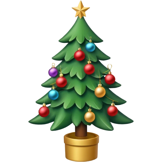 크리스마스 tree simple emoji