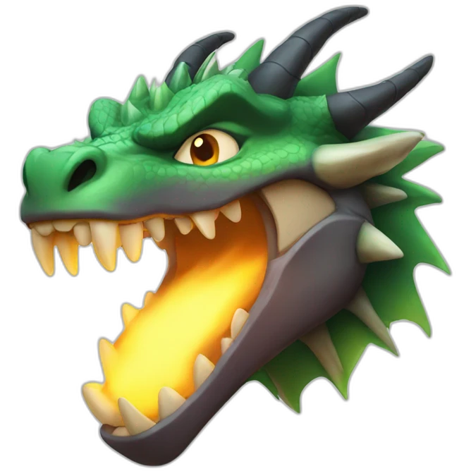 dragon feu face emoji