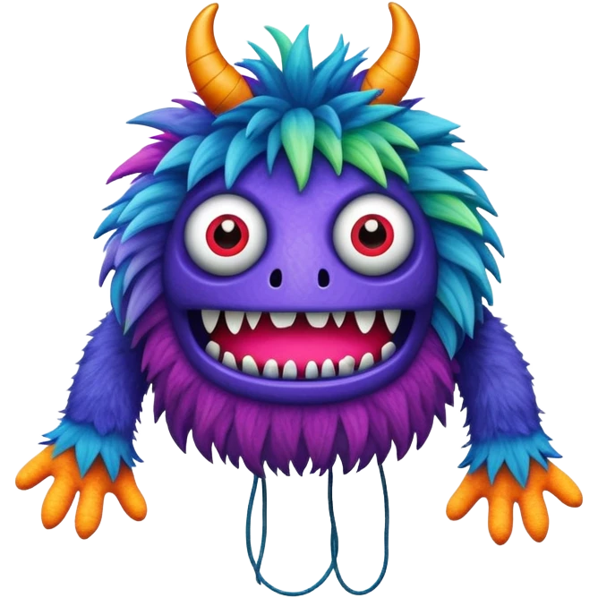monster puppet with strings emoji