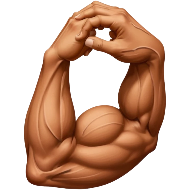 only arm, with muscle emoji