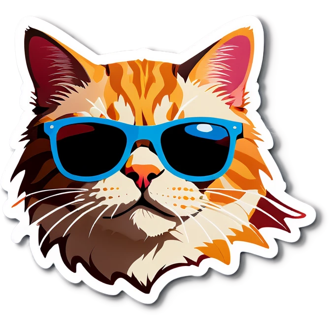 Cat with sunglasses emoji