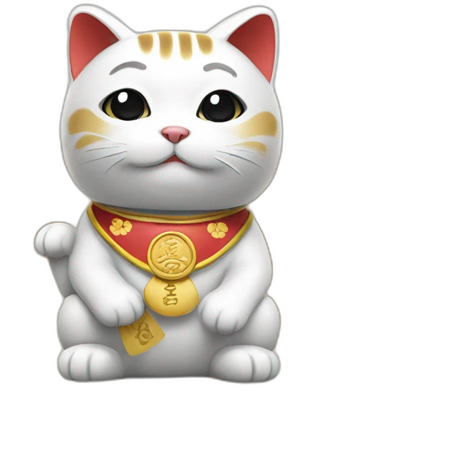 maneki neko in university emoji