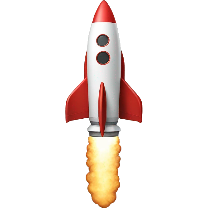 rocket going down emoji