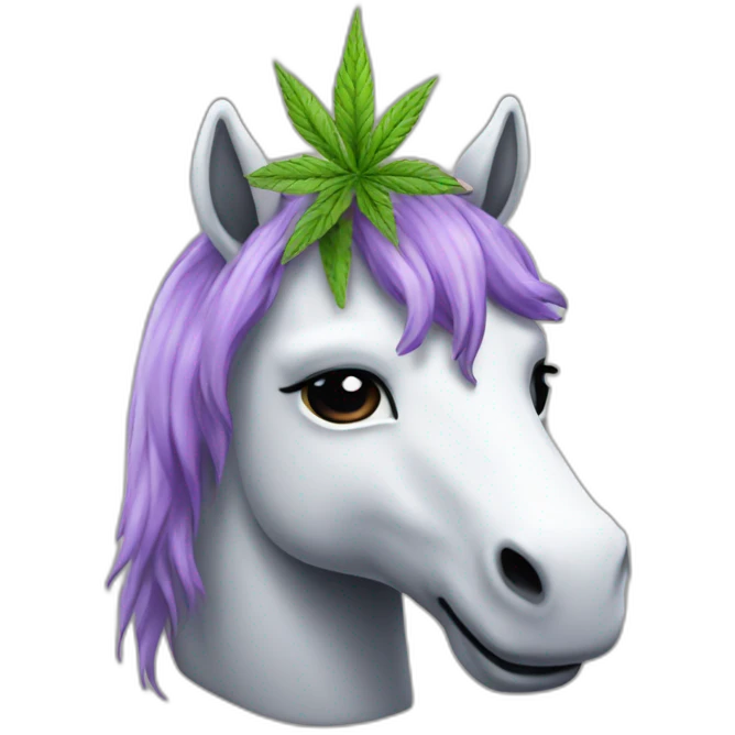 Licorne weed emoji