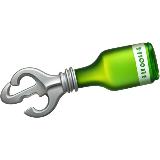 cork screw and bottle opener emoji