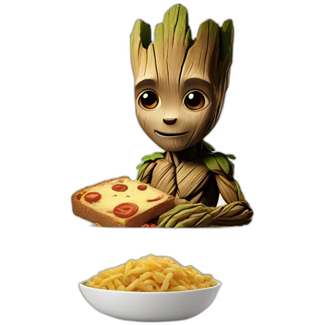 Groot lunch emoji