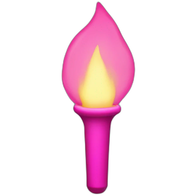 Pink Torch emoji