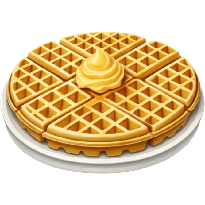 Waffle fries emoji