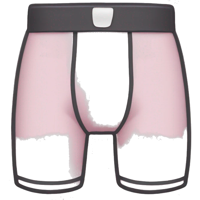 Boxer briefs with outline emoji
