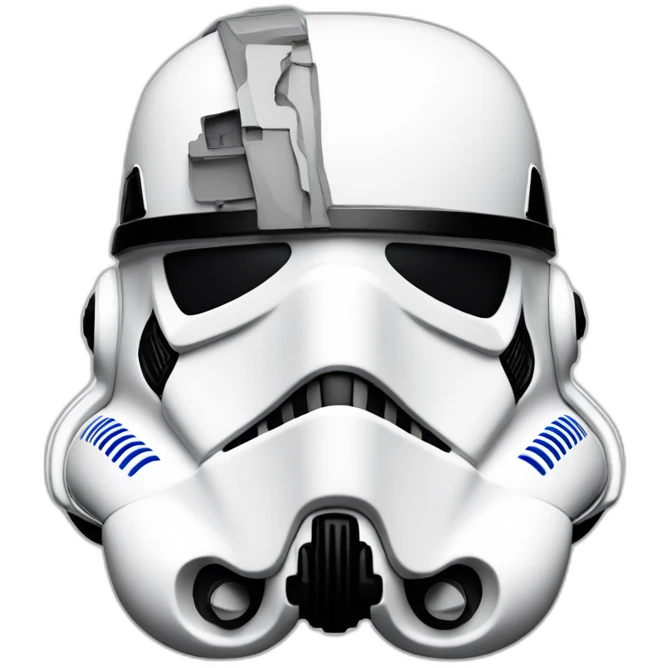 stormtrooper broken helmet half face emoji
