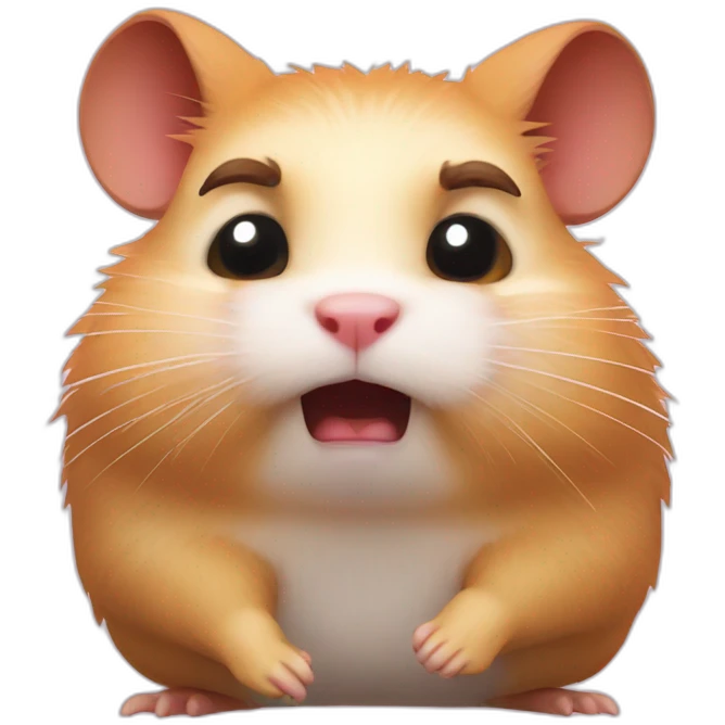 Angry hamster emoji