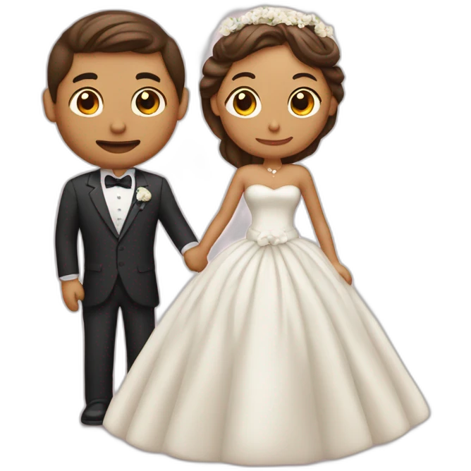 homme qui demmande une femme en mariage emoji