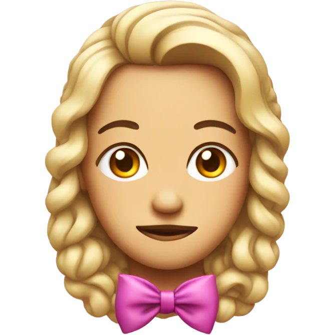 Side eye emoji with bow emoji