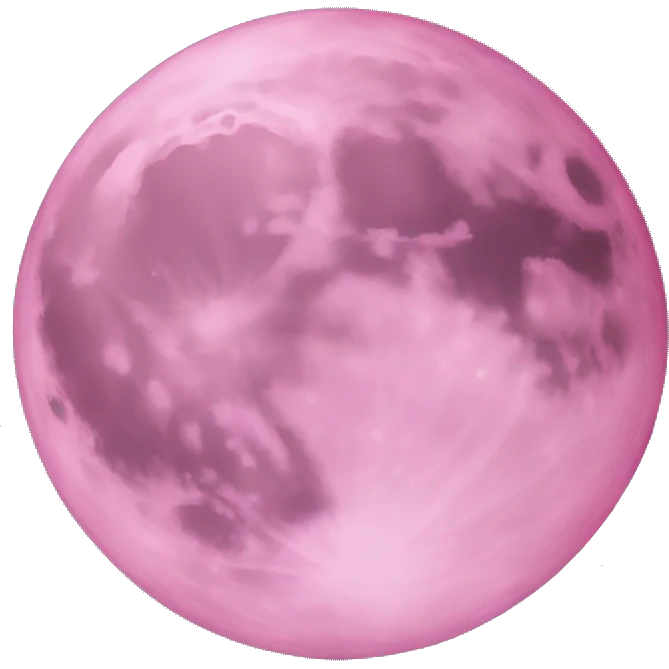 Pink moon  emoji