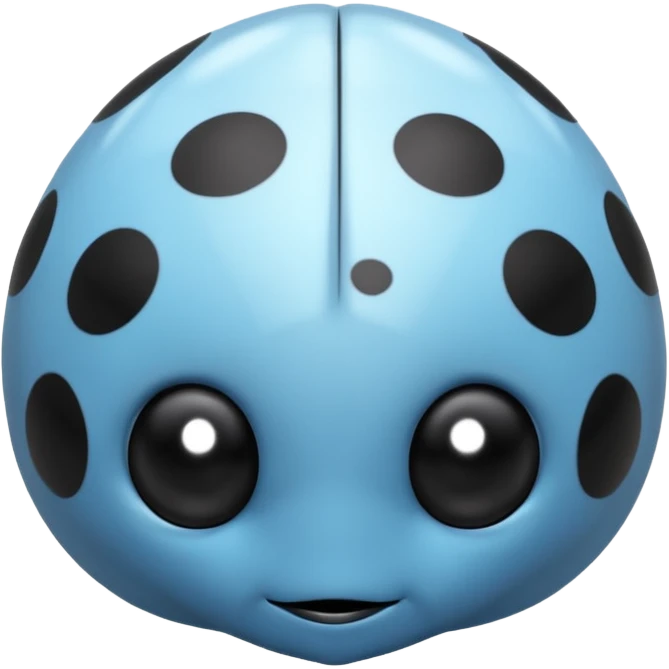 blue cute ladybug emoji