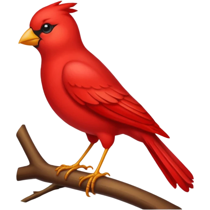 Red bird emoji