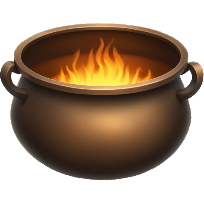 Bronze cauldron emoji