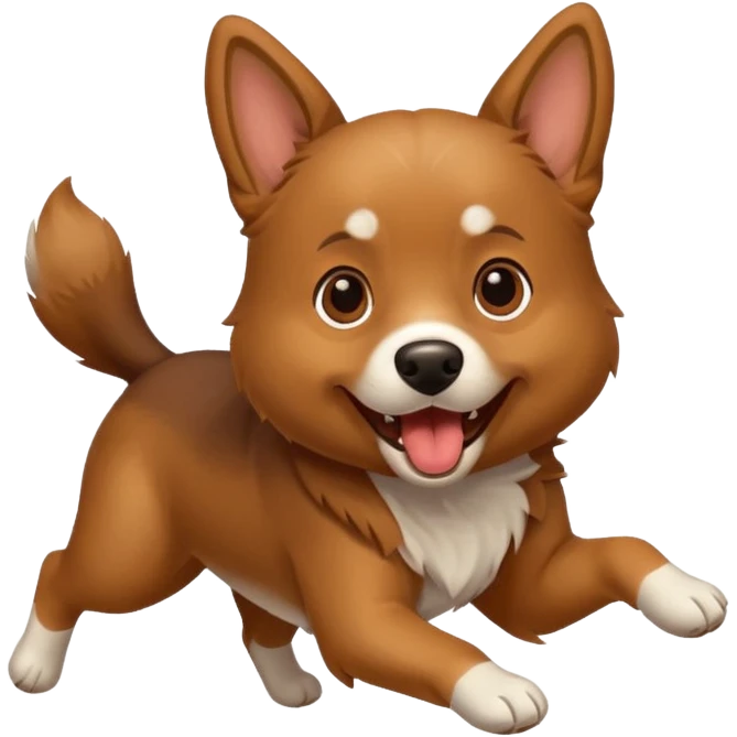 dog escaping emoji