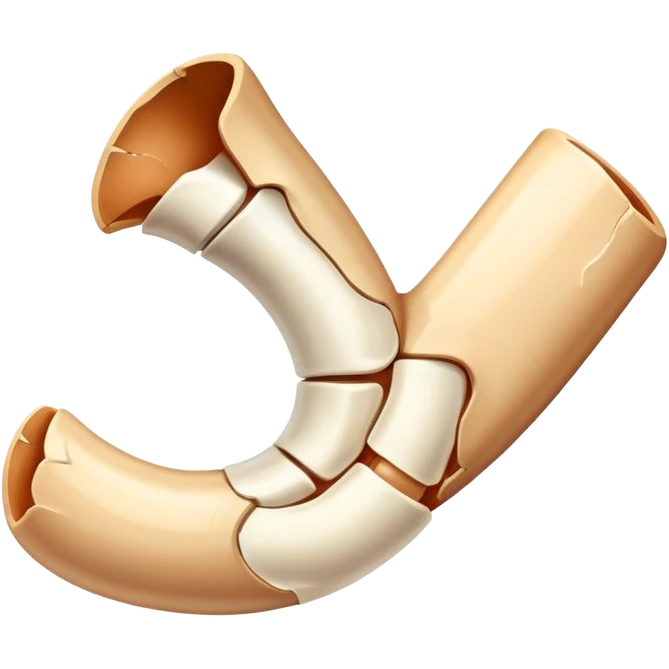 boken bone in half emoji
