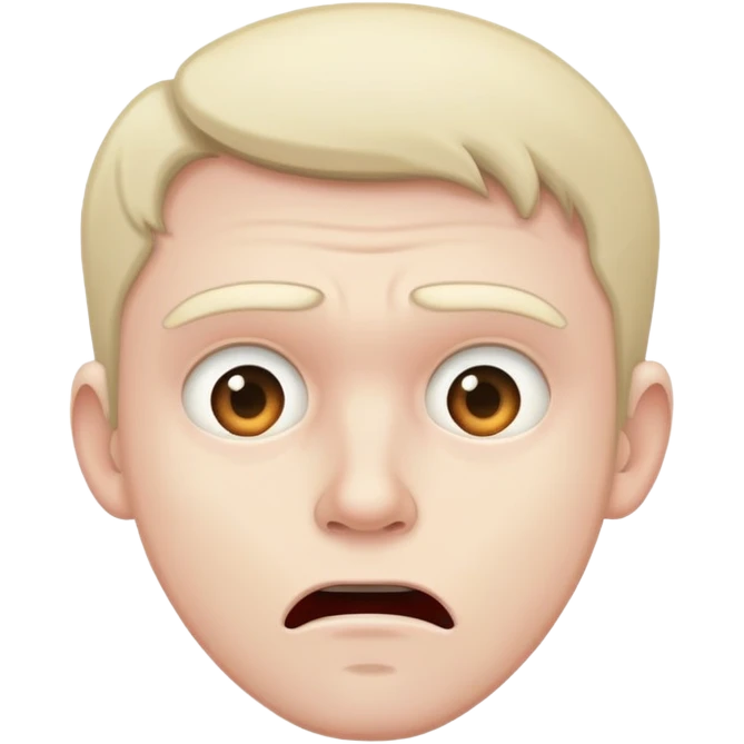 Man scared emoji | AI Emoji Generator