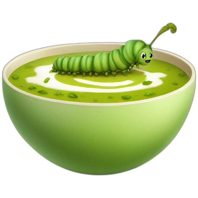 Caterpillar soup emoji