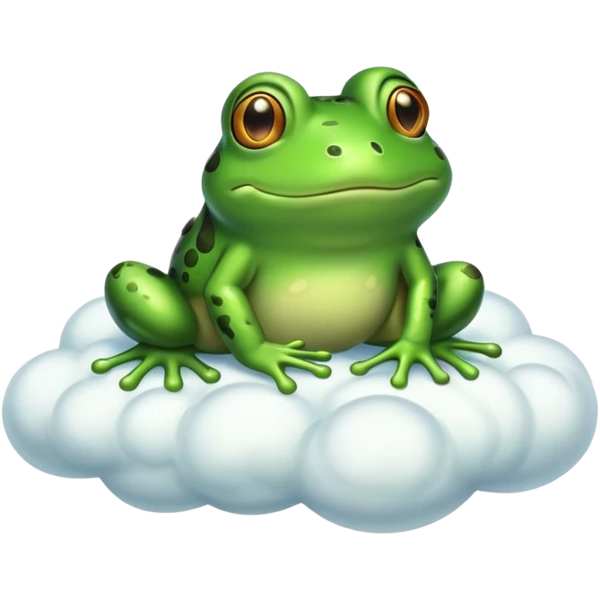 frog on a cloud emoji