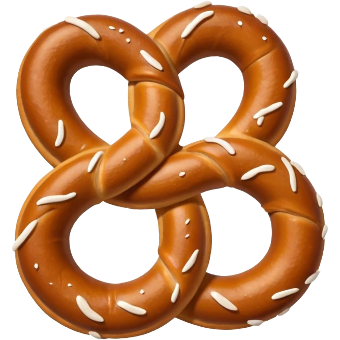 Brezel with salt on top emoji