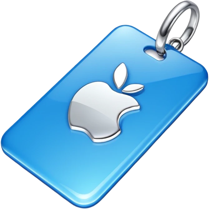 blue tag 3d emoji